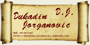 Dukadin Jorganović vizit kartica